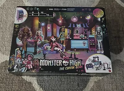 Monster High The Coffin Bean Playset W/Cafe Furniture Drink And Snack Open Box • $34.99