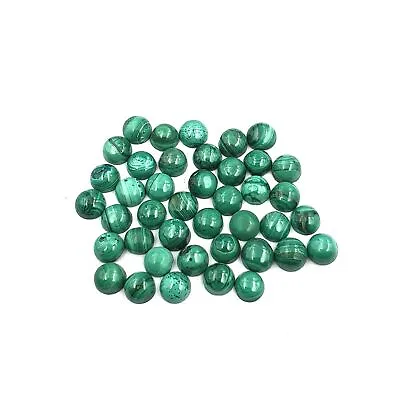 Natural Malachite Round Cabochon Loose Gemstone Lot 138 Pcs 5 MM 100 CT • $23.99