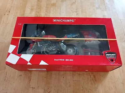 Minichamps 1/12 Scale Diecast 122 031223 Ducati 998RS Jiry Mrkyvka WSB 2003 • £110