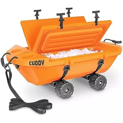 CUDDY Crawler – 40 QT Amphibious Floating Cooler And Dry Storage Vessel - Orange • $270