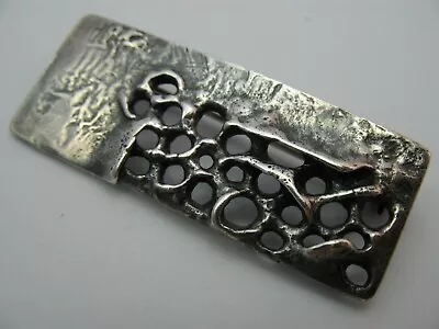 Brooch Silver 835 Oly Vintage Design Very Nice From Approx. 1975 • $144.06