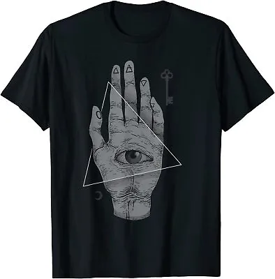 NEW LIMITED Hand Of The Mysteries Alchemys Symbol Occult Sacred Geometry Shirt • $22.99