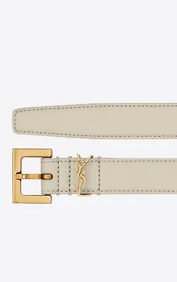 $349 • Buy Saint Laurent  Ysl Belt Cassandre  With Square Buckle Vintage Leather. Size 90