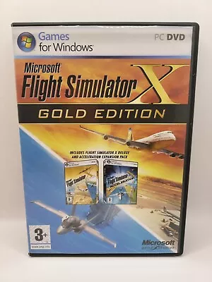 Microsoft Flight Simulator X Gold Edition PC Windows With Acceleration Expansion • $21.99