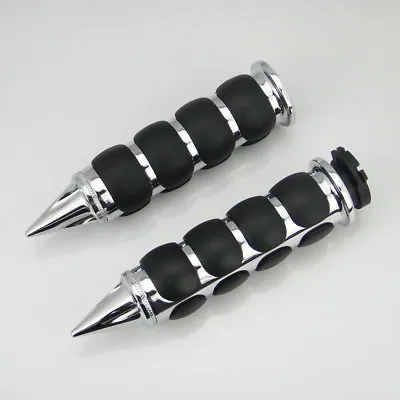 1  Handlebar Handle Grips For Kawasaki VN1600 VN2000 Meanstreak Chrome • $29.95