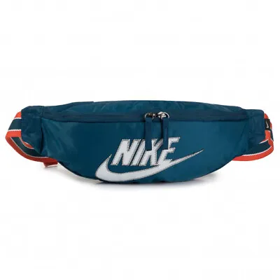 Nike Sportswear Heritage Waist Bag Crossbody BA6093 474 Blue Orange  • $37.95