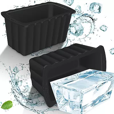 Extra Large Ice Block Mold 2Pack 12LB Giant Ice Cubes Maker Molds Ice Bricks  • $38.99