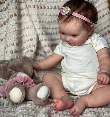 20in Reborn Baby Dolls Full Silicone Real Body Doll Newborn Handmade Kids Gift • £40.99