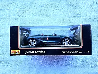 Maisto Mustang Mach III Green 1:18 Special Edition Diecast Model Car • $42.95