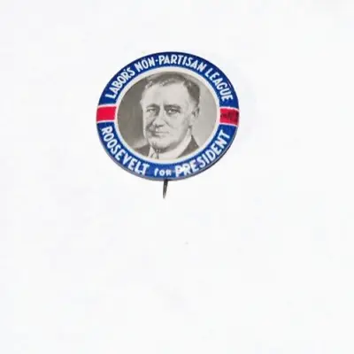 1936 FRANKLIN D. ROOSEVELT FDR PRESIDENT Labor Non-Partisan Pin Pinback Button • $59.95