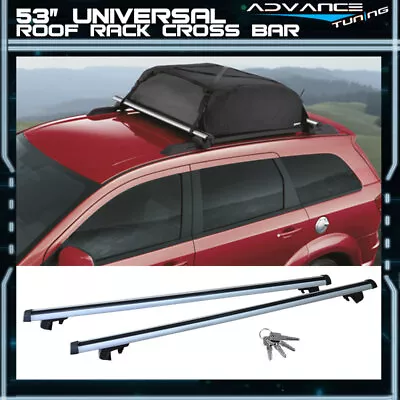 53 135CM Aluminum Top Roof Rack Cross Bar Carrier Adjustable Clamps For Dodge • $62.99