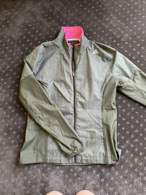 $15 • Buy Adidas Supernova Storm Women Running Jacket Full Zip Thumb Holes Climaproof Sz16