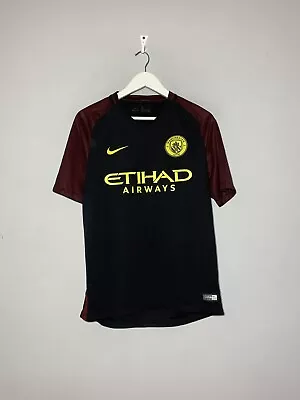 Manchester City Nike 2016/17 Away Y2k Football Shirt Soccer Jersey • $59.99