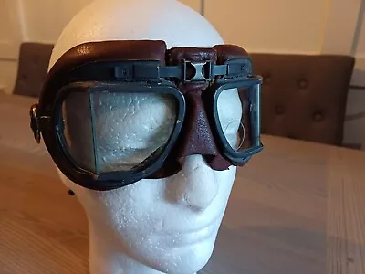 WW2 Air Ministry Stamped MK VIII RAF Flying Goggles. Lancaster Spitfire • £159.25