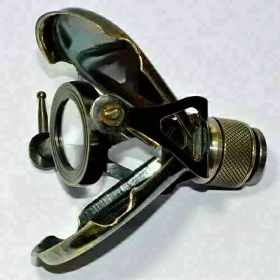 Nautical Antique Brass Monocle Vintage Telescope Spotting Scope Gif • $37.18