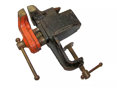Vintage Small Stanley Clamp On Bench Vise W/Anvil 1-5/8 Wide Jaws Opens 2  • $39.99
