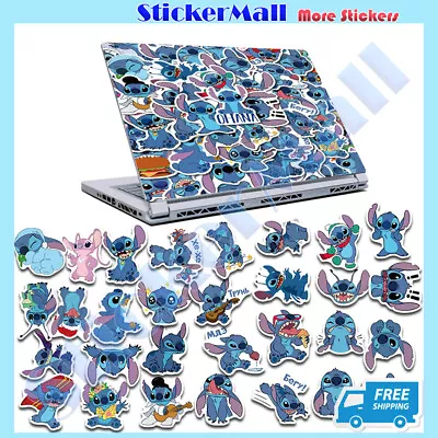 50pcs Stitch Cartoon Decal Kids Bulk Stickers Skateboard Laptop Phone Luggage • $4.95