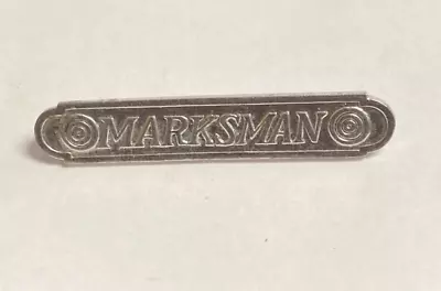 Vintage US  Military Marksman Bar Qualification Badge Pin 2 1/4  Size • $4