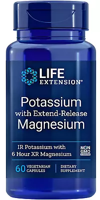 Potassium With Magnesium (Sustained Release) LifeExtension® 60 Capsules • £20.87