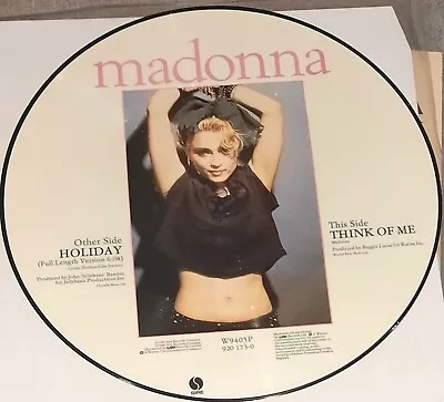 Madonna Think Of Me 12 Inch Picture Disc • £18