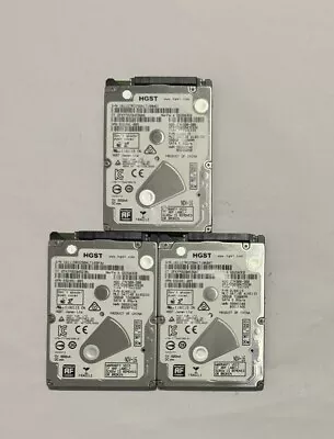 3 X HGST 2.5  Slim Thin 500GB Internal SATA Hard Drive 7200rpm 6.0Gps Free P&P • £24.99