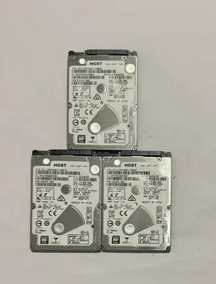 3 X HGST 2.5  Slim Thin 500GB Internal SATA Hard Drive 7200rpm 6.0Gps Free Post • £19.99