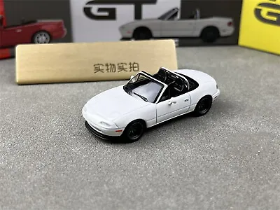 MINIGT 1/64 Scale Mazda Miata MX5 NA White Diecast Car Model Toy Gift Collection • $24.98