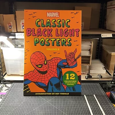 Marvel Classic Black Light Poster Portfolio Volume 2 12 Original *Empty Box* • $27.99