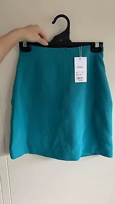 KOOKAÏ Lux Mini Skirt Teal 34 • $40