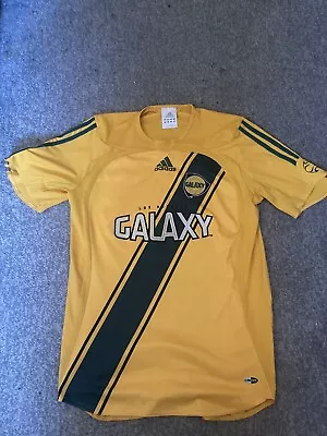 Adidas LA Galaxy 2006 Yellow Home Kit - UK Small • £50