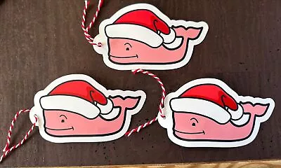 3 New Vineyard Vines Santa Hat Christmas Whale Sticker Hydroflask Yeti Car Decal • $3.95