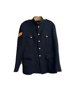 Mens UK Military Jacket Tunic Navy Blue Large Royal Marines • £28