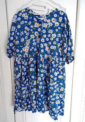 Zara Girls Floral Blue Dress (7 Years) • £6.50