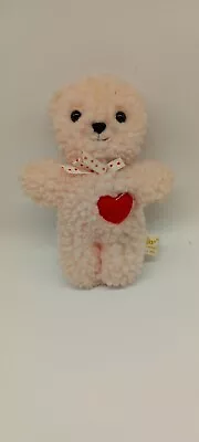 Russ Small Pink Teddy Bear Loveheart Valentines Soft Toy • £12.99