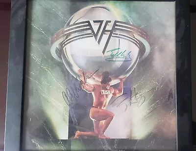 Van Halen 5150 Autographed Signed Album Cover Eddie Alex Sammy Michael COA • $1400