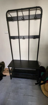 $80 • Buy IKEA PINNIG Coat Hanger Shoe Rack Bench, Negotiable Perfect Conditon 193x37x90
