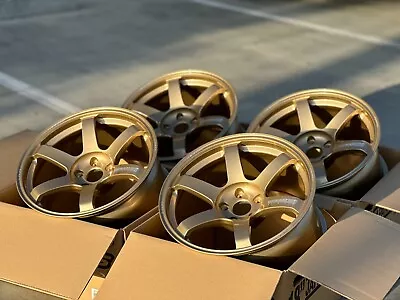 Volk Racing TE37 Saga S-Plus 18x9.5 +22 5x114.3 Gold (SET) • $3332