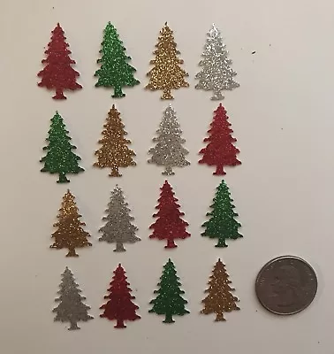 50 Martha Stewart Christmas Glitter Tree Trees Die Cuts Punches Confetti • $2.50