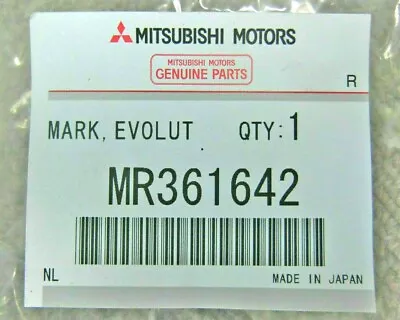 Genuine Mitsubishi Front Evolution Decal MR361642 PAJERO EVOLUTION MIVEC V55W • $121.82