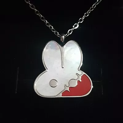£8.99 • Buy 'Love Rabbit' Goth / Emo Silver Necklace From Mysterious NEW IN BOX