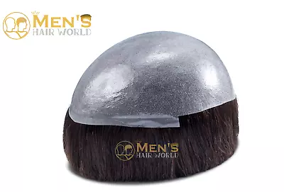 Full Poly Skin Men's Hair System Toupee Hairpiece Mens Hair Replacment UK Stock • £179.99