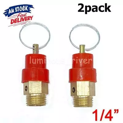 2PCS 1/4'' BSP Air Compressor Safety Release Valve Pressure Relief Regulator NEW • $9.05