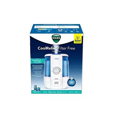 Vicks Cool Relief Filter Free Humidifier Vaposteam & Cool Mist - New In Box • $13.59