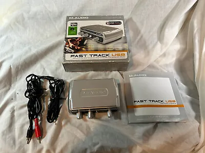 M-audio Fast Track Usb Record Guitar & Vocals On Computer-boxmanualcords-nice • $14
