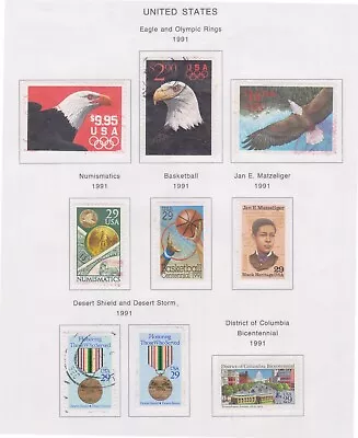 $150 • Buy (F162-27) 1991 USA 6sets 9stamps Value Include $9.95, $2.90& $14.00 (AB) 