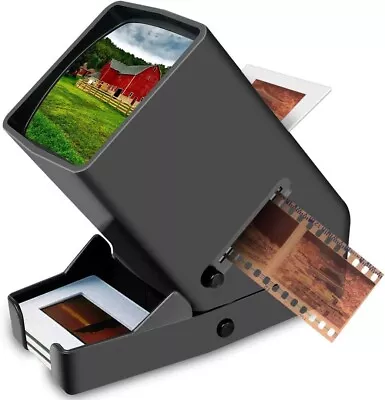 35Mm Slide Viewer 3X Magnification And Desk Top LED Lighted Illuminated Viewing • $84