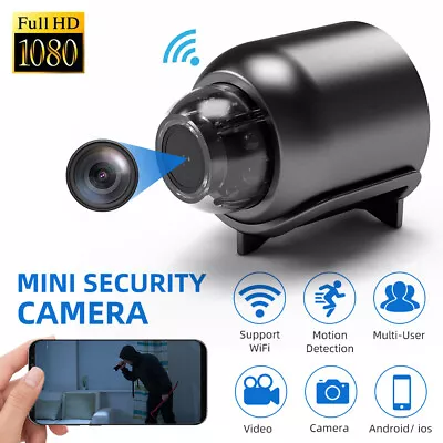 HD 1080P Mini Hidden Spy Camera Wireless WiFi Night Vision Cam Motion Detection • $35.99