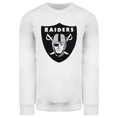Fanatics Oakland Raiders Crew Sweatshirt Graphic Logo Jumper 1567MWHT1ADORA • $78.74