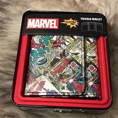 NWT Marvel Comics Men's Trifold Wallet - Amazing Spiderman Comic Covers • $17