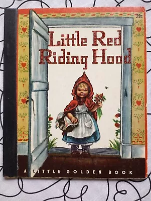 LITTLE RED RIDING HOOD Elizabeth Orton Jones GOLDEN BOOK Vintage   F  Ed 1948 • $5